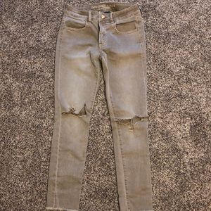 American Eagle Super Stretch Tan Jeans